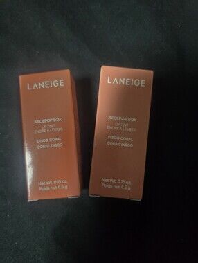 LANEIGE BNB LIP TINT COMES WITH 2 COLORS, CORAL, PURCHASED AT SEPHORA.